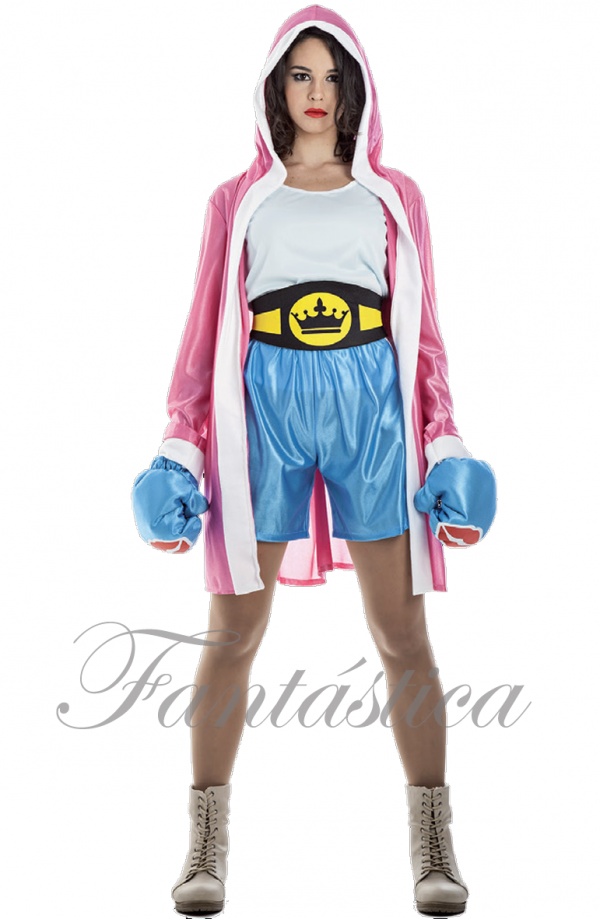 Disfraz De Boxeadora Mujer Egresados