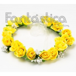yellow flower crown