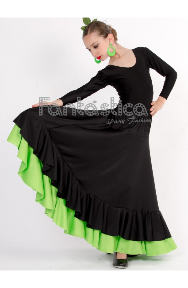 Faldas Flamencas Para Mujer, Falda Para Niñas Y Niños