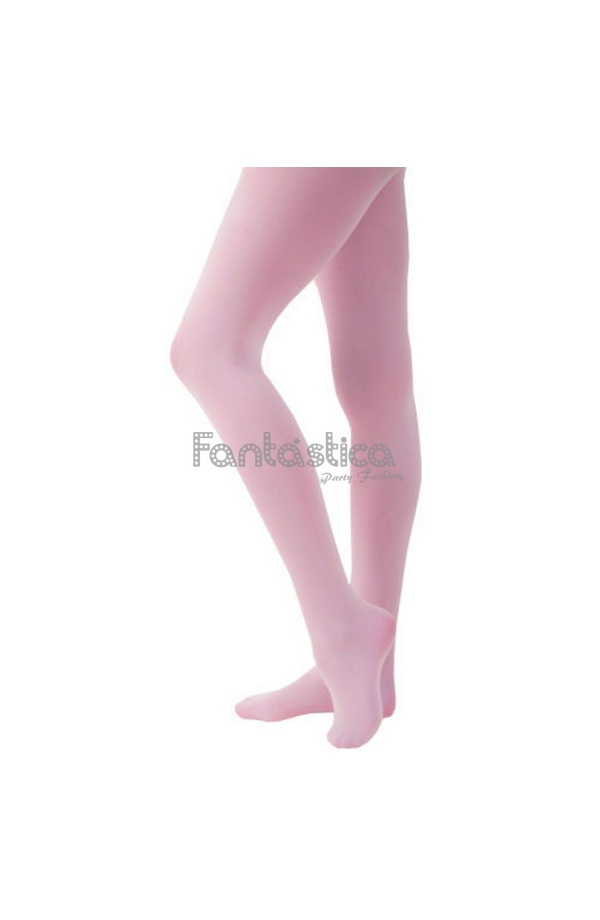 Medias con pie para mujer, rosa ballet