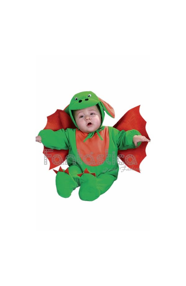 Disfraz infantil de dragón de Einstein para bebé (0-6 meses), color verde,  Verde