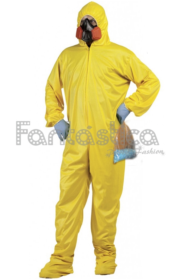 Disfraz de Biohazard para hombre, traje de Halloween con gafas, mono  amarillo Breaking Bad, Carnaval, Pascua, Purim, vestido elegante, barato