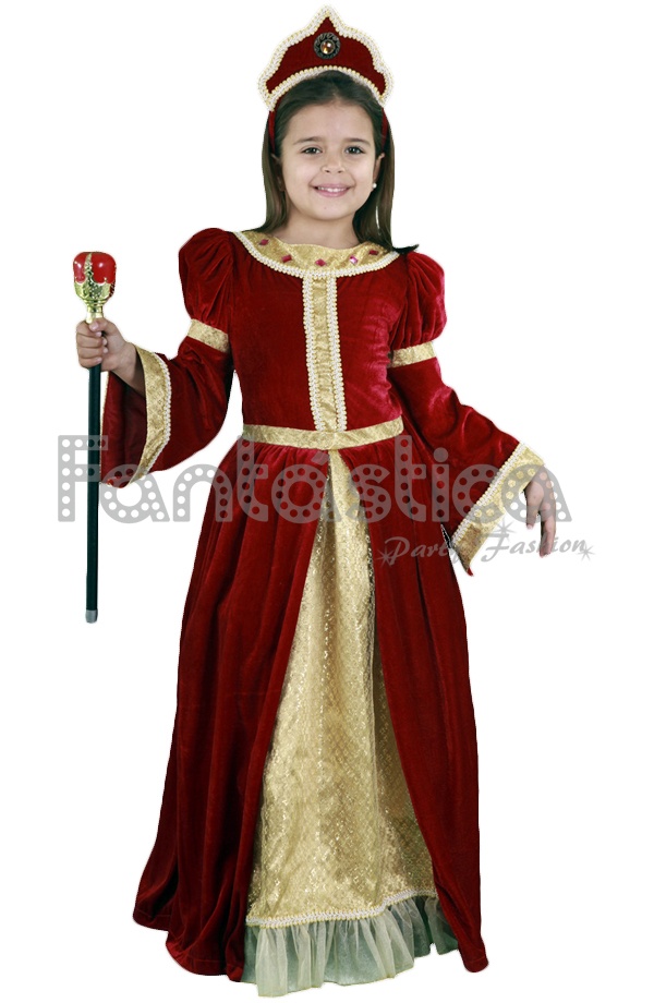 Disfraz para Niña Princesa Dama de la Corte Medieval IV