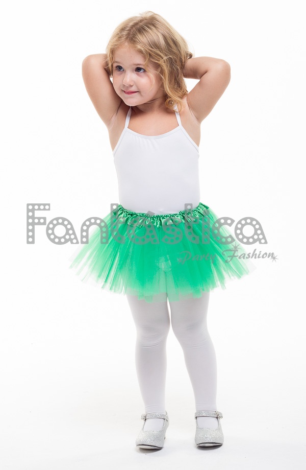 Tutú para Ballet y Danza - Falda de Tul Larga para Mujer Color Verde