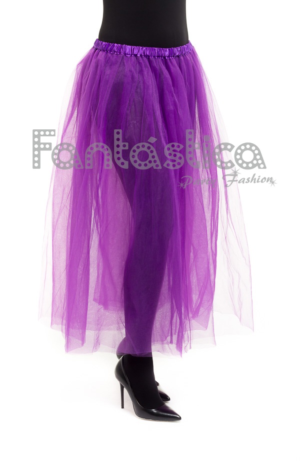 Tutú para Ballet y Danza - Tul Larga Mujer Color Violeta