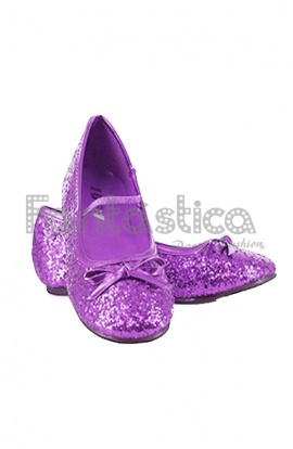 pozo gobierno imagen Bailarinas Color Violeta con Purpurina - Tallas para Niña y Mujer
