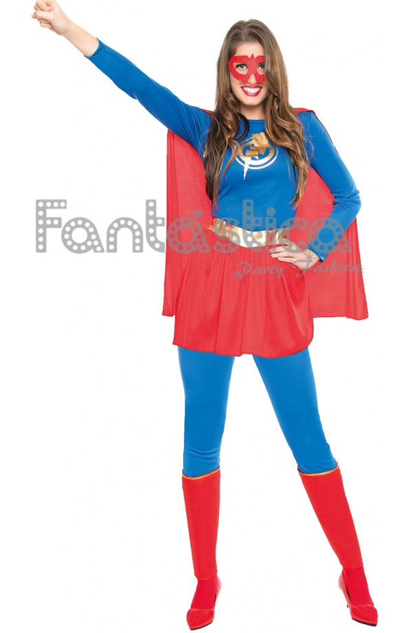 Disfraz para Mujer Superwoman Chica Heroína II