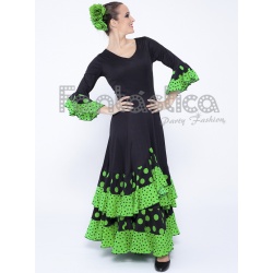 Disfraz de sevillana verde para mujer  Disfraz de flamenco, Vestidos de  flamenca, Mujeres