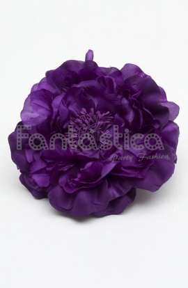 Flores color violeta, lila, morado y púrpura para flamencas y sevillanas,  flores para el pelo baratas