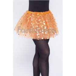 bandeja caligrafía secretamente Tutú para Ballet y Danza - Falda de Tul con Lunares para Niña y Mujer Color  Naranja