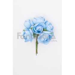 Ramillete de Rosas para el Pelo Modelo Ronda Color Azul Cielo