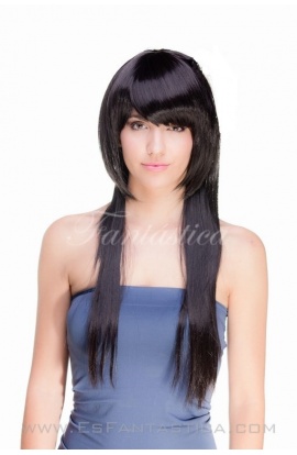 Long Black Straight Wig for Woman Antonella