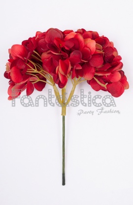 Ramillete de flores de flamenca Remedios rojo