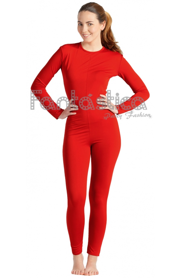 Red Spandex Catsuit for Woman