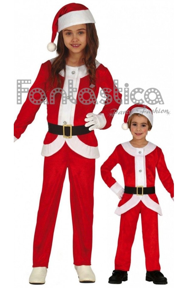 Disfraz para Niño y Niña Papá Noel
