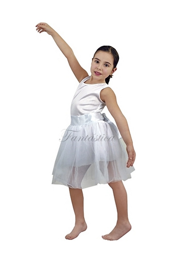 pasta pegatina Provisional Disfraz para Niña Bailarina de Ballet Blanca