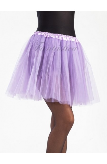 falda de tul lila de fiesta