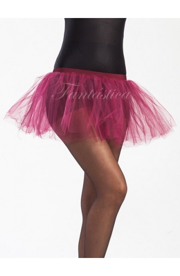 Falda para Ballet y Danza Color Rojo Burdeos - Tallas para Mujer y Niña