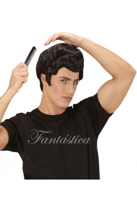 Peluca para Disfraz de Rockabilly Danny Zuko Grease