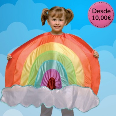 Sunshine, cloud and rainbow costumes for girls
