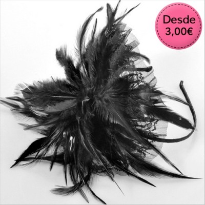 Feather hairbands & hair combs