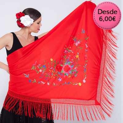Flamenco & Spanish dance Manila shawls for woman