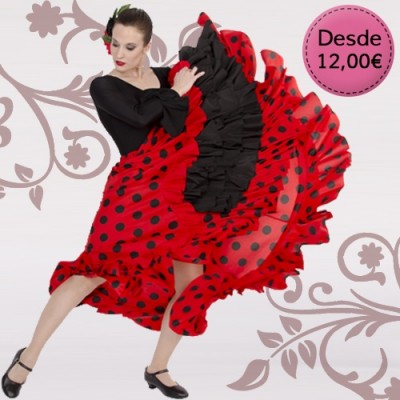 Children Spanish Falda Flamenco Skirt Vestido Flamenco Mujer Robe