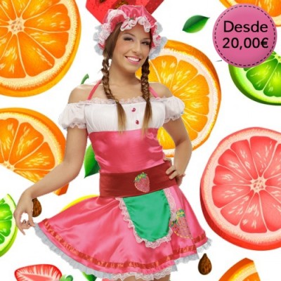 Flower, fruit and veggie costumes for woman