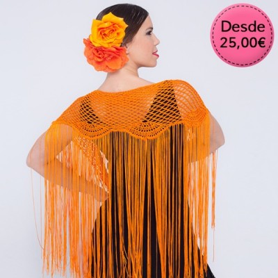 Flamenco and Spanish dance crochet shawls