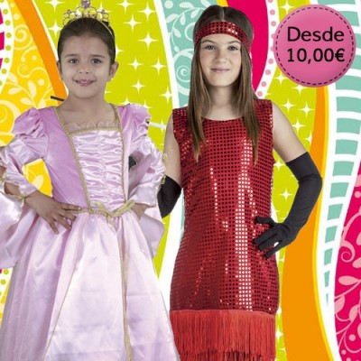Girl costumes - 1 to 12 years old